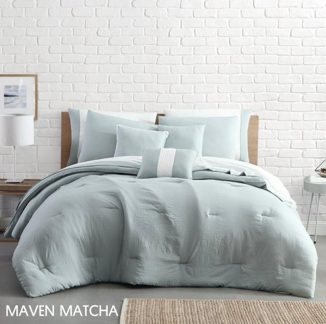 JUEGO DE EDREDON 10 PIEZAS MAVEN MATCHA