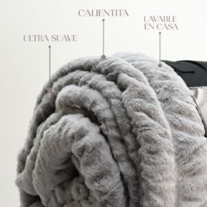 COBERTOR LAPIN NORDICO 3 PC GREY