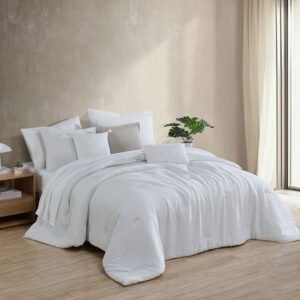 JUEGO DE EDREDON PAIGET 10 PZ CREAM